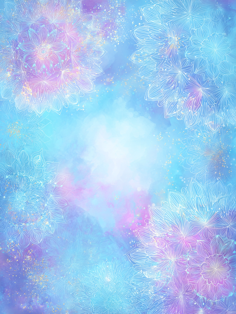 Ethereal mandala background