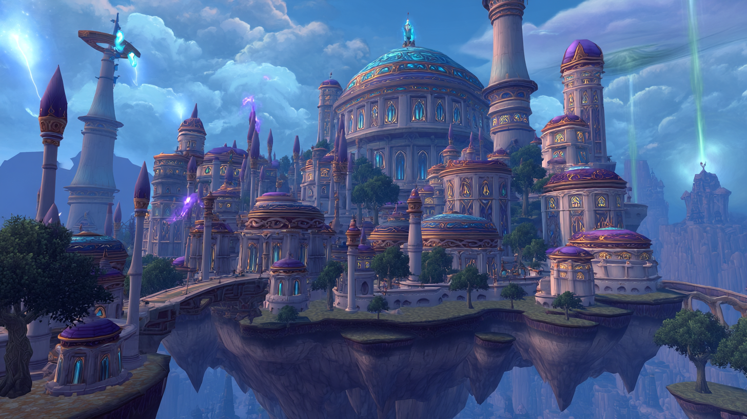 Floating magical city of Dalaran